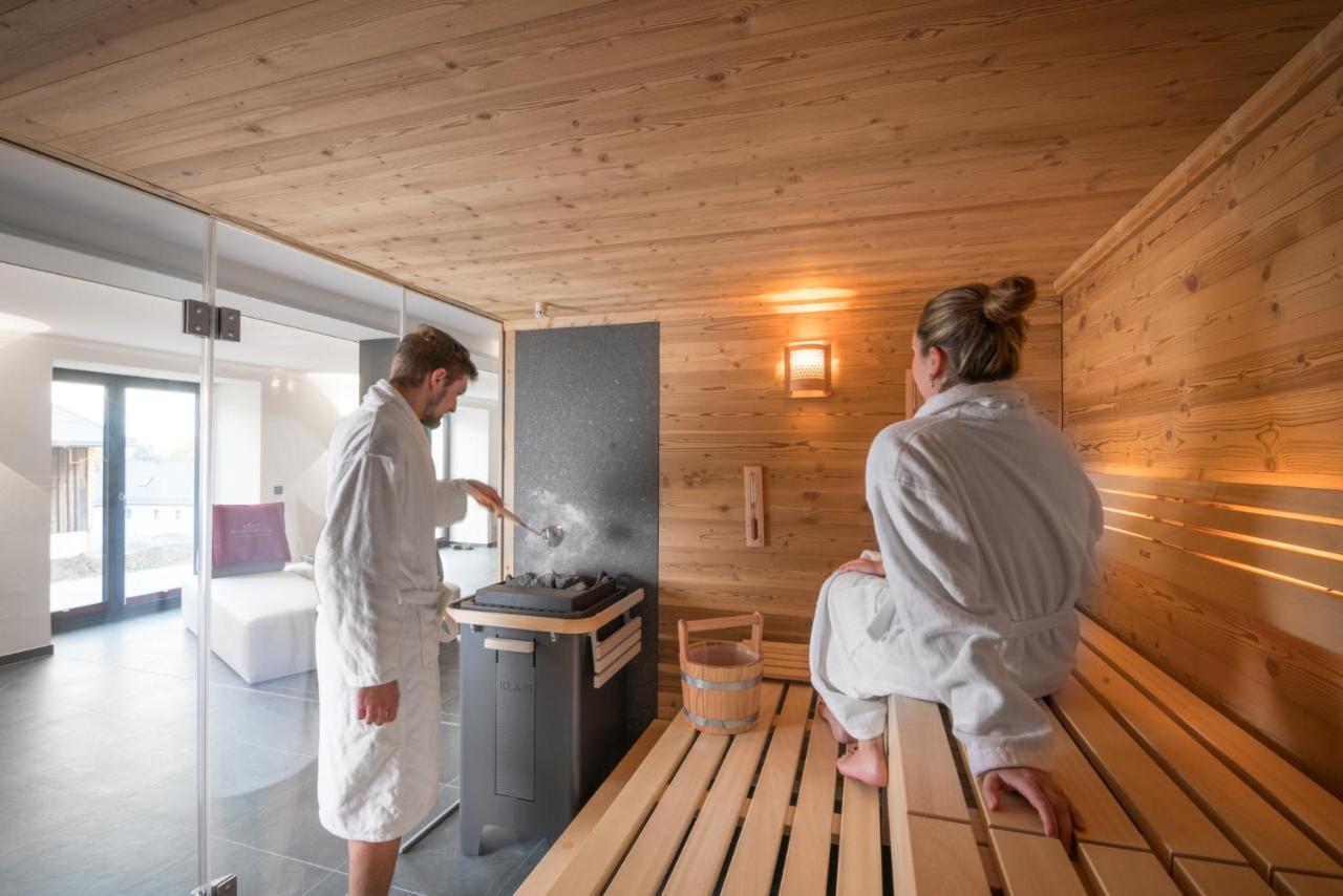 Chalet-Ferienwohnung Aehrenglueck, 70 Qm, Wellness/Fitness/Sauna - Bergroedelhof Feilitzsch Dış mekan fotoğraf