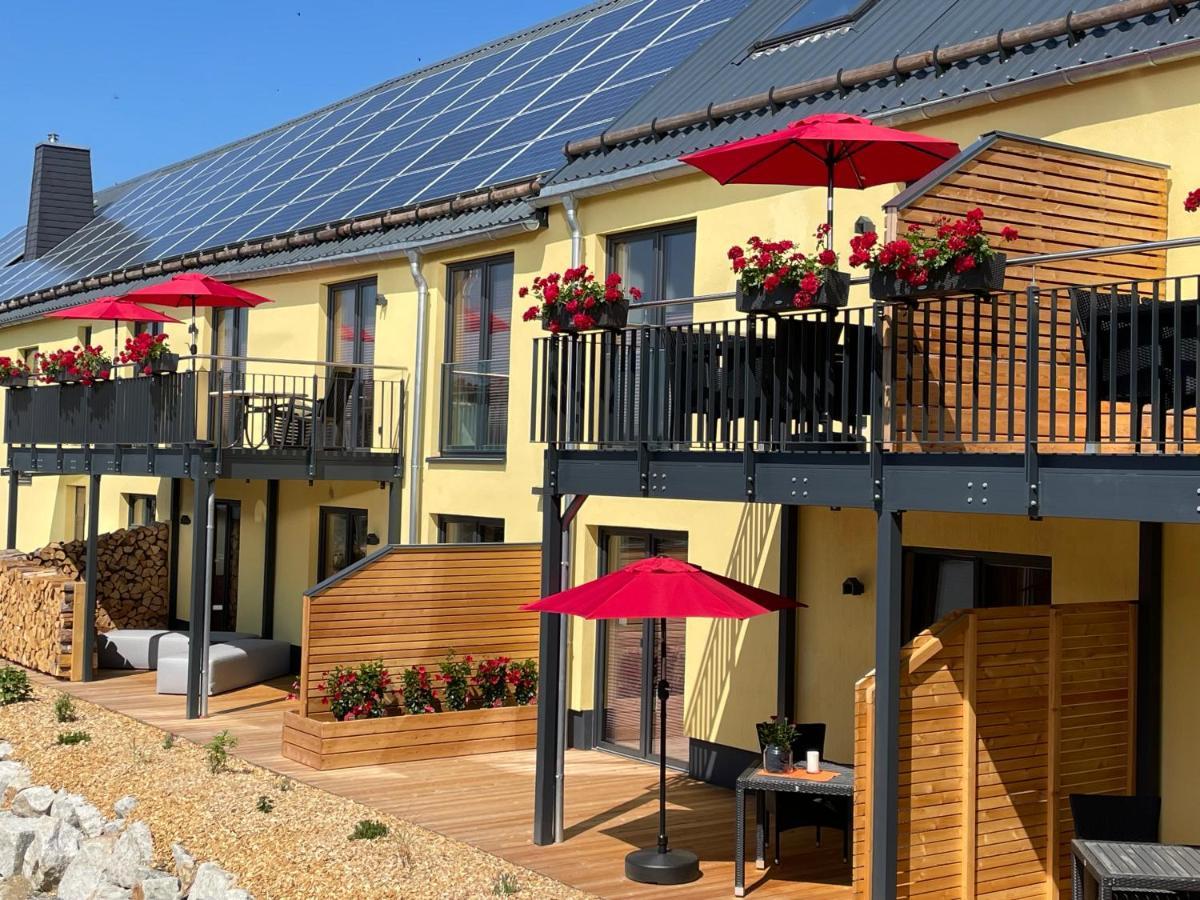 Chalet-Ferienwohnung Aehrenglueck, 70 Qm, Wellness/Fitness/Sauna - Bergroedelhof Feilitzsch Dış mekan fotoğraf